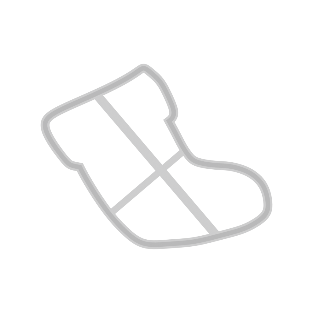 christmas stokcing C cookie cutter 101 top